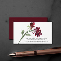 Wildbloom | Crimson Red Bohemian Flowers Website