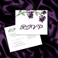 Wildbloom | Deep Purple Bohemian Flowers RSVP