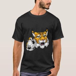 Wildcat Bobcat Lynx Cougar Soccer Ll Cartoon Chara T-Shirt