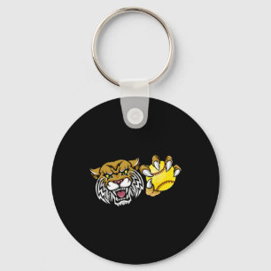 Wildcat Bobcat Lynx Cougar Softll Ll Cartoon Chara Key Ring