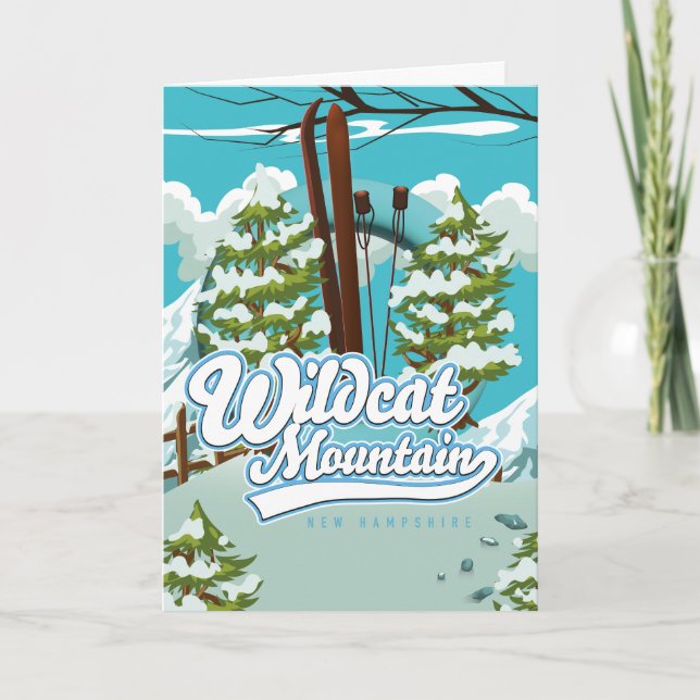 Wildcat Mountain New Hampshire Ski poster Holiday  (Front)