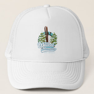 Wildcat Mountain New Hampshire Ski poster Trucker Hat