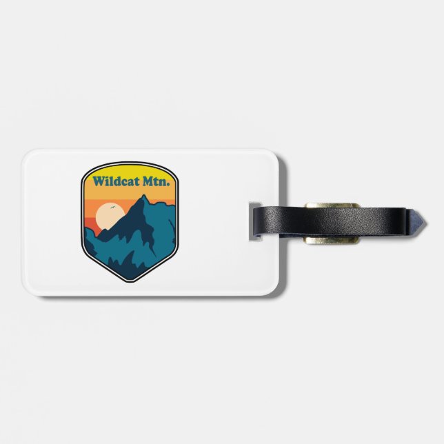Wildcat Mountain New Hampshire Sunrise Luggage Tag (Back Horizontal)