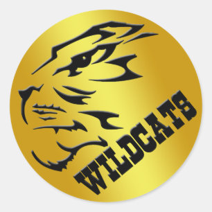 WILDCATS CLASSIC ROUND STICKER