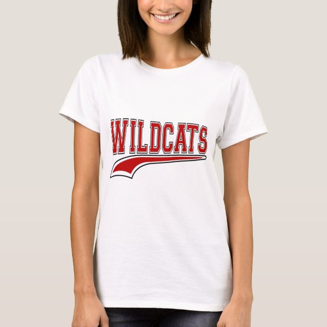 Wildcats Mascot (Red) Shirt (Front)