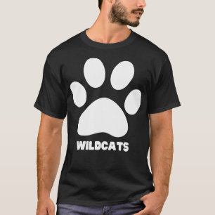 Wildcats Paw Distressed Grunge Wildcats Pride 9 T-Shirt