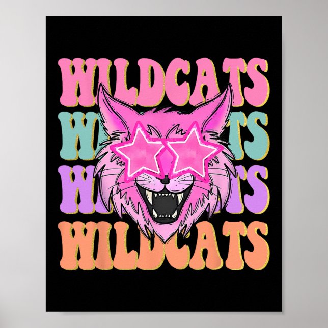 Wildcats School Mascot  Poster (Front)