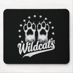 Wildcats School Sports Fan Team Spirit Back To Sch Mouse Pad