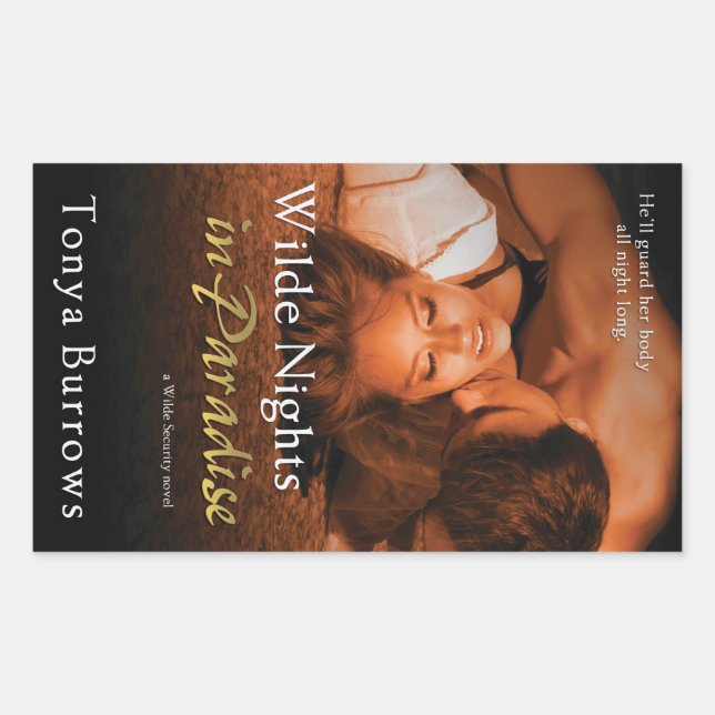 Wilde Nights in Paradise by Tonya Burrows Rectangular Sticker (Front)