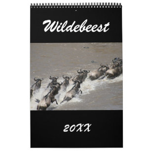 wildebeest africa calendar