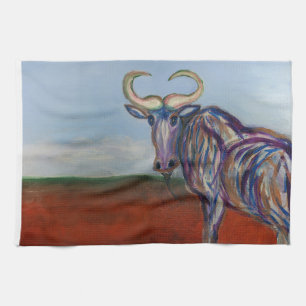 Wildebeest Tea Towel