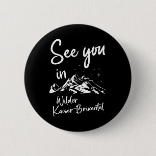 Wilder Kaiser-brixental Tyrol Austria Vacation Ski 6 Cm Round Badge