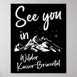 Wilder Kaiser-brixental Tyrol Austria Vacation Ski Poster