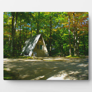 Wilderness A-Frame Camping at Campground Plaque