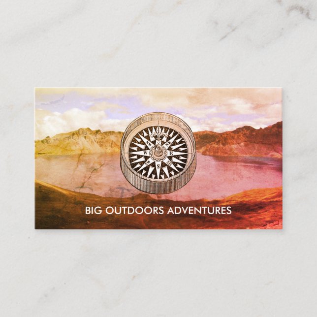 Wilderness Adventure Trip Guide Business Card (Front)
