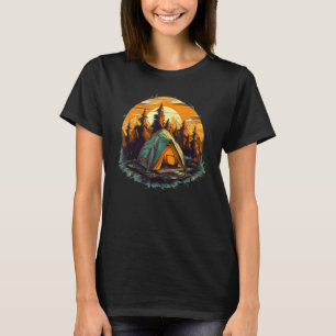 Wilderness and survival Camping with Tent for Suns T-Shirt