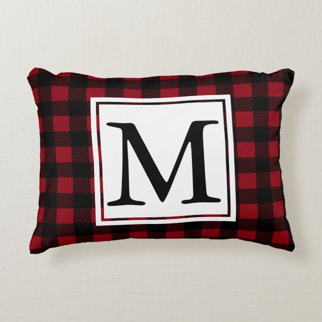 Wilderness Buffalo Check Lumberjack Plaid Decorative Cushion (Front)