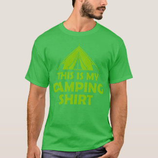 Wilderness camping tent shirt vintage