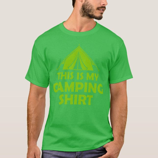Wilderness camping tent shirt vintage (Front)