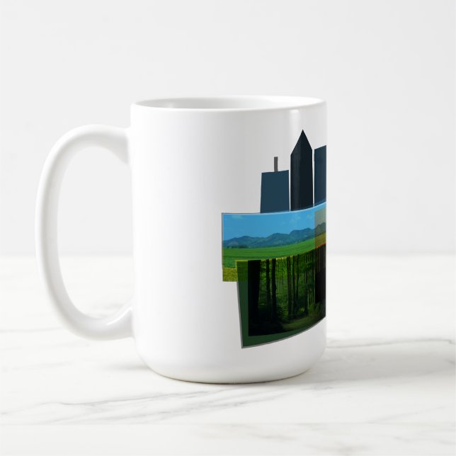 Wilderness collage  coffee mug (Left)