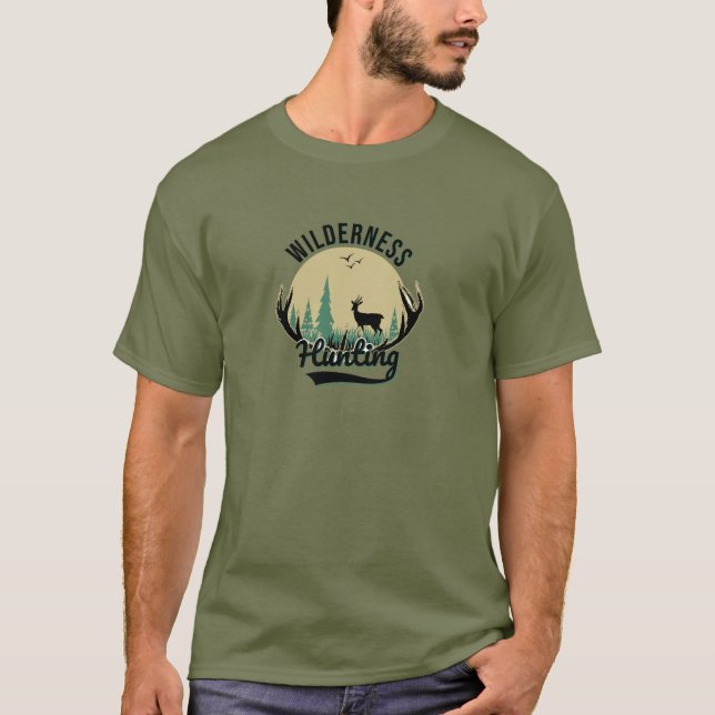 Wilderness Deer Hunting T-Shirt (Front)