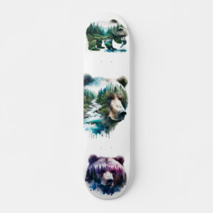 Wilderness Grizzly Bears Skateboard