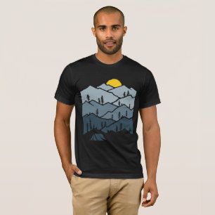 Wilderness Mountain Tent Camper T-Shirt