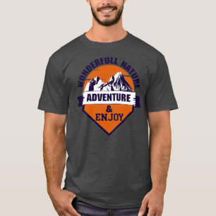Wilderness Nature Hand Drawn Style Vintage Retro T-Shirt