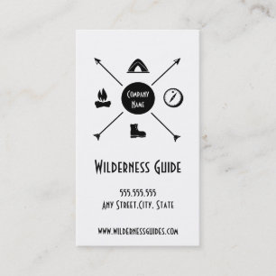 Wilderness Outdoor Guide Business Card