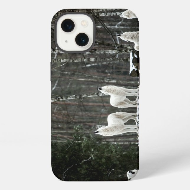 Wilderness Polar Wolf iPhone Case (Back)