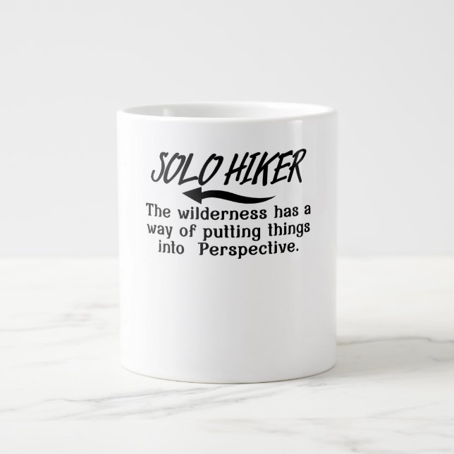 Wilderness putting things into perspective. large coffee mug (Front)