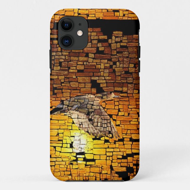 Wilderness Sunset Ducks On Stone Background Case-Mate iPhone Case (Back)