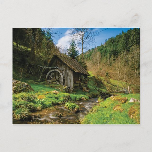 wilderness waterwheel postcard (Front)