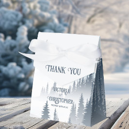 Wilderness Wedding Grey Mountain Fog Forest Favour Box