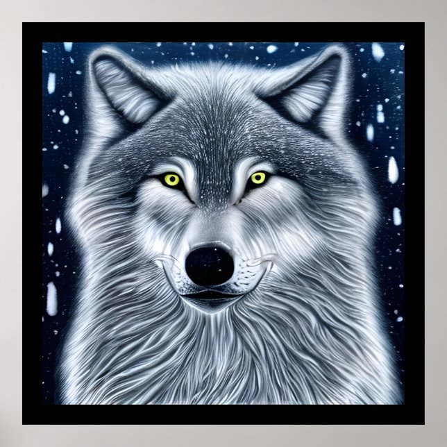 Wilderness Wild Wolf Poster (Front)