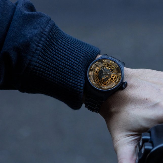 Wilderness Wolf Art With 3D Face  Watch (Watch)