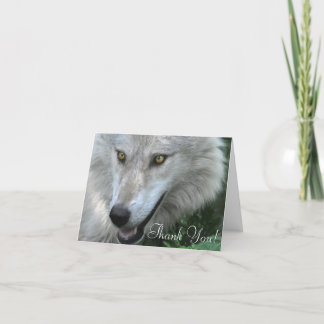 WILDERNESS WOLF Poem on a Thank You Card