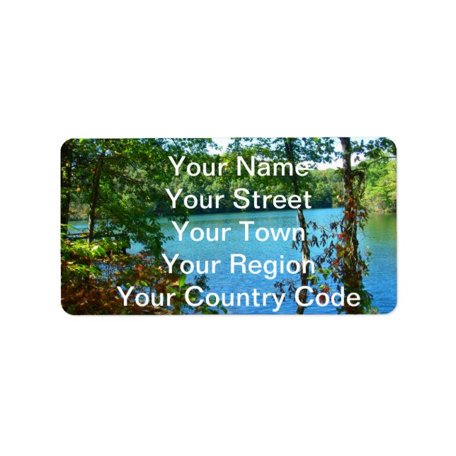 Wilderness Wooded Lake Label (Front)