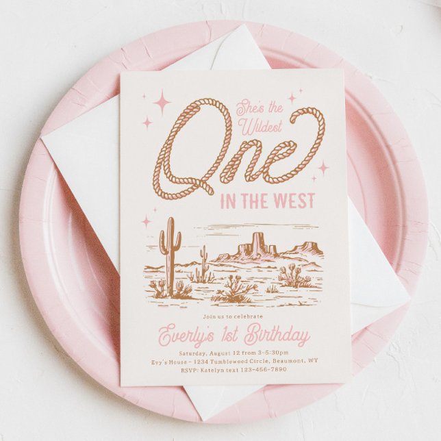 Wildest One in the West Birthday Invitation (Creator Uploaded)