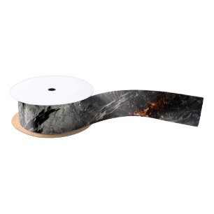 Wildfire Aftermath Artistic Gift Ribbon Satin Ribbon