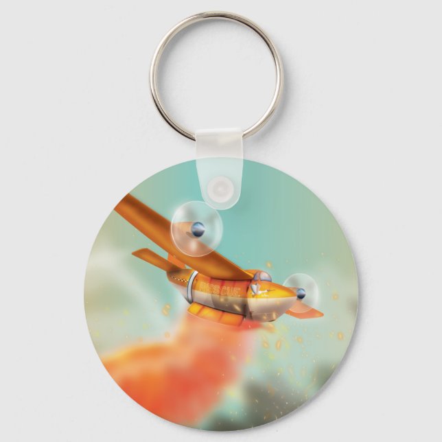 Wildfire fire-plane Aerial firefighting Key Ring (Front)