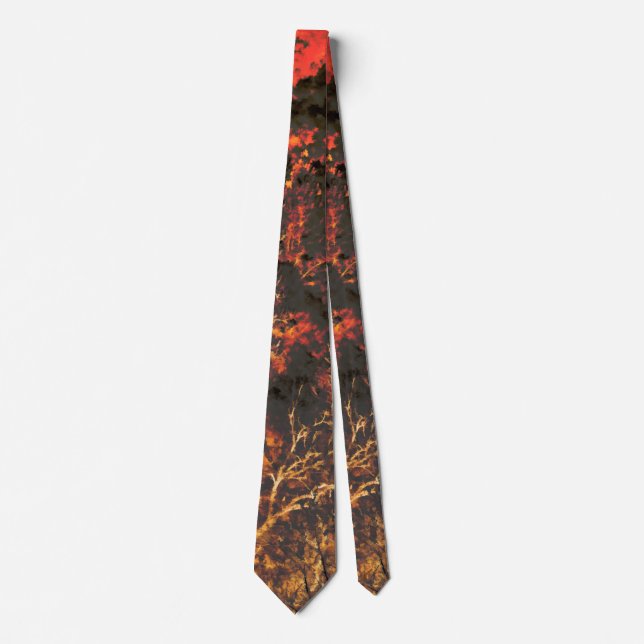 Wildfire gifts for Firefighters Tie (Front)