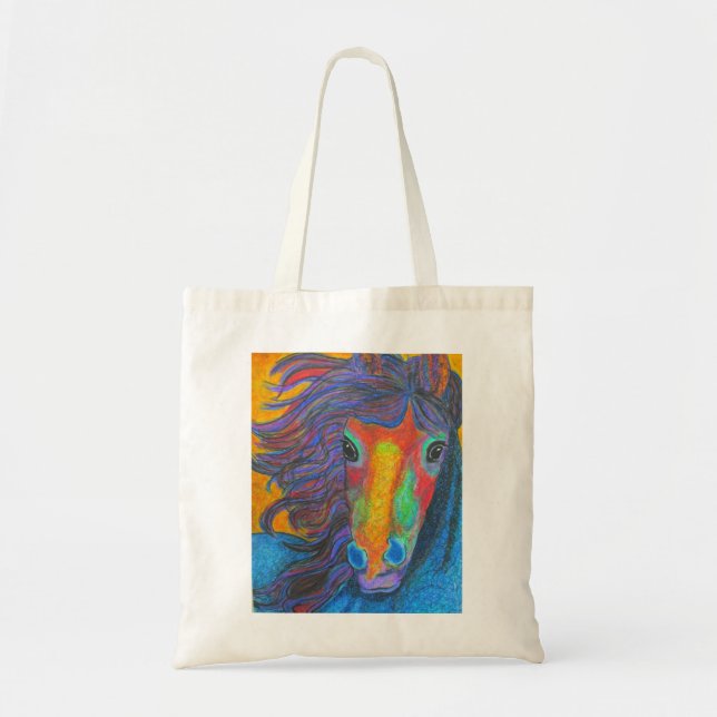 "Wildfire" Horse Tote Bag (Front)