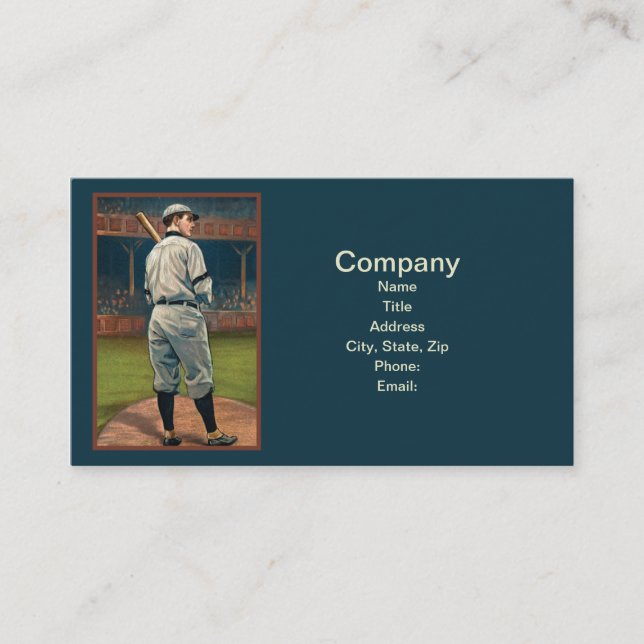 Wildfire Schulte, Chicago Cubs, 1911 Business Card (Front)