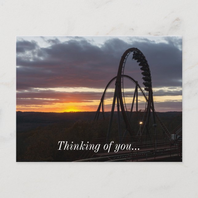 Wildfire Sunset Postcard (Front)