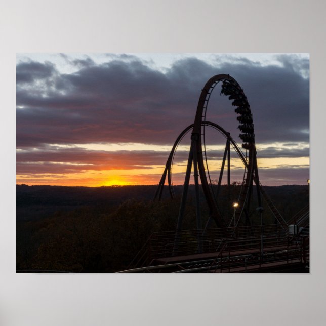 Wildfire Sunset Poster (Front)