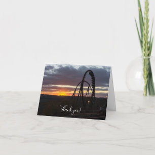 Wildfire Sunset Thank You Card
