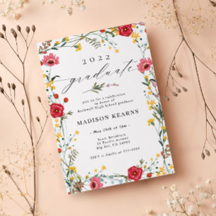 Wildflower 2022 Graduation Invitation