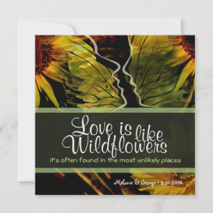 Wildflower Abstract Sunflowers Invitation
