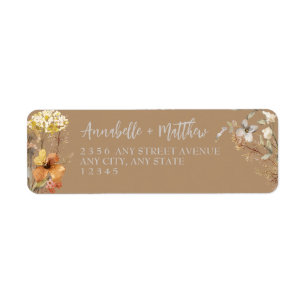 Wildflower Address Label